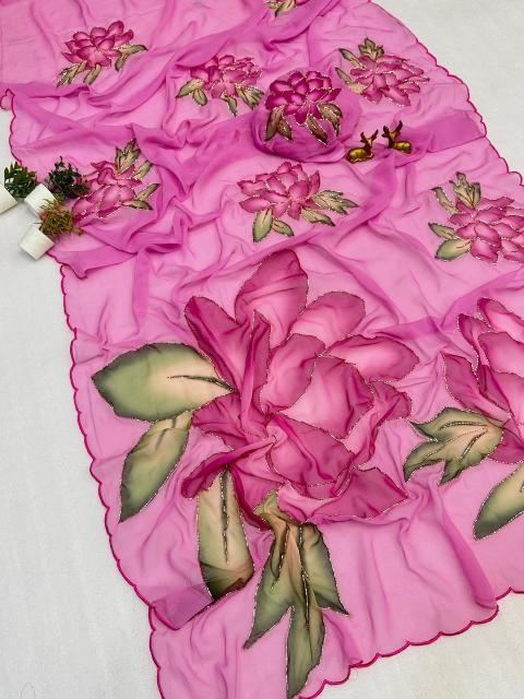 Svara floral digital print wholesale sarees in india